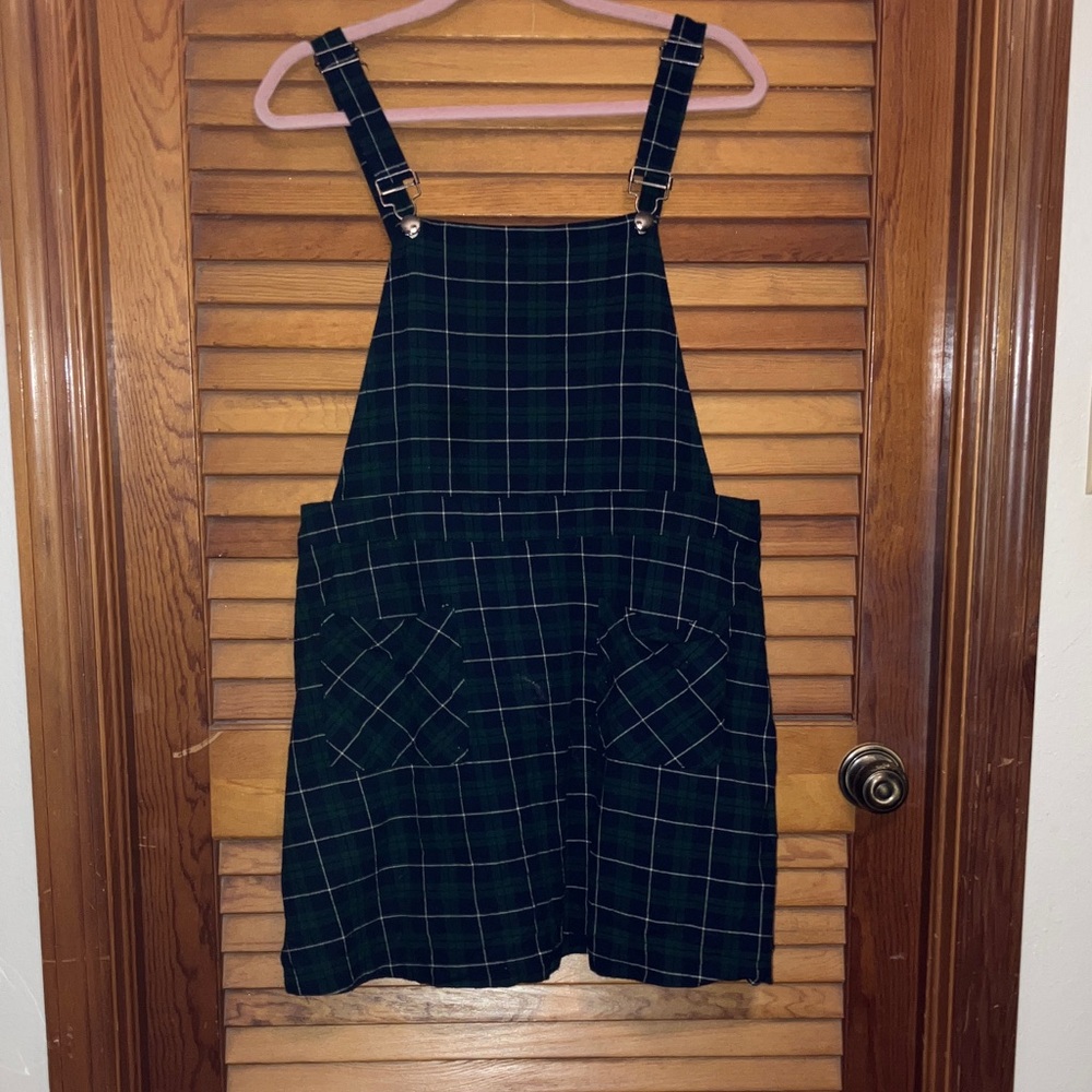 Allegra K Green and Blue Plaid Dress